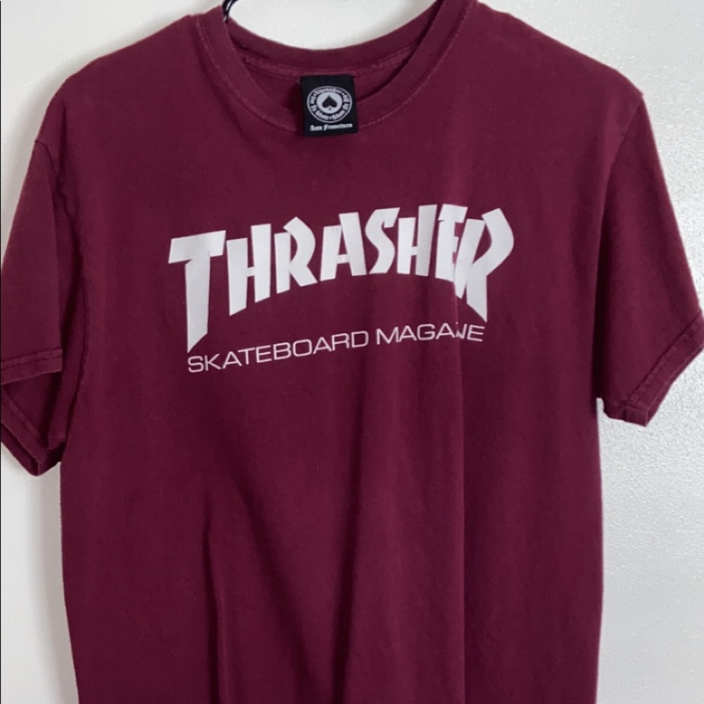 Burgundy Thrasher Shirt